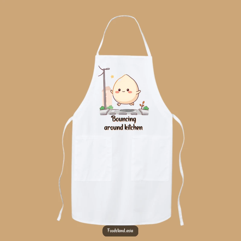 Funny Bouncing Mochi Apron: Hop into the Kitchen with Fun, Perfect Gift!