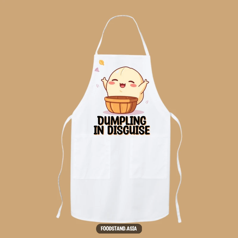 Funny Dumpling Apron: Playful Dim Sum Toss for Kitchen Comedic Gift Wear