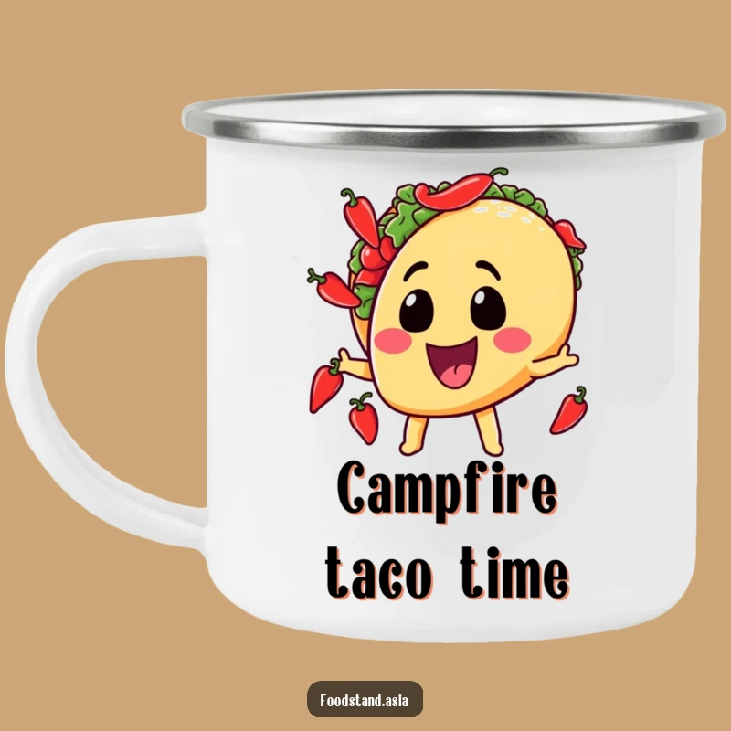 Funny Taco Camping Mug: Outdoor Chili Juggling for Adventurous Sip Gift
