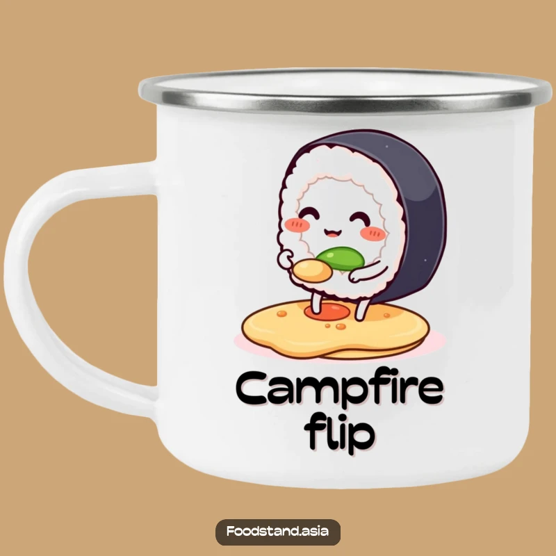 Funny Sushi Pancake Camping Mug: Chef On-the-Go - Your Funny Gift