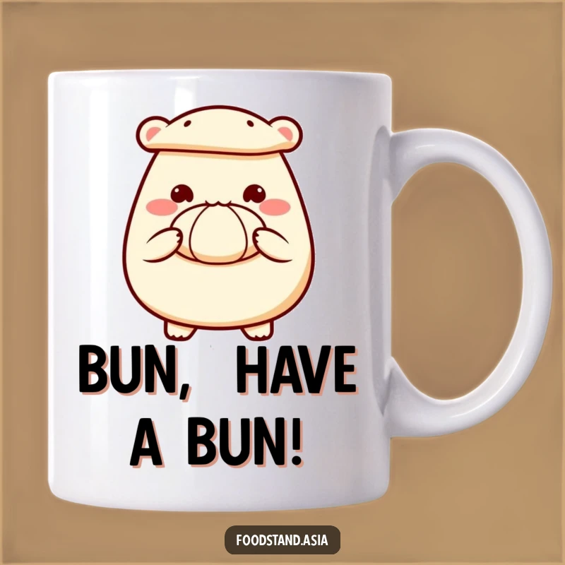 Funny Bao Bun Mug: Delighted Steamed Delight Offering, Perfect Treat Gift