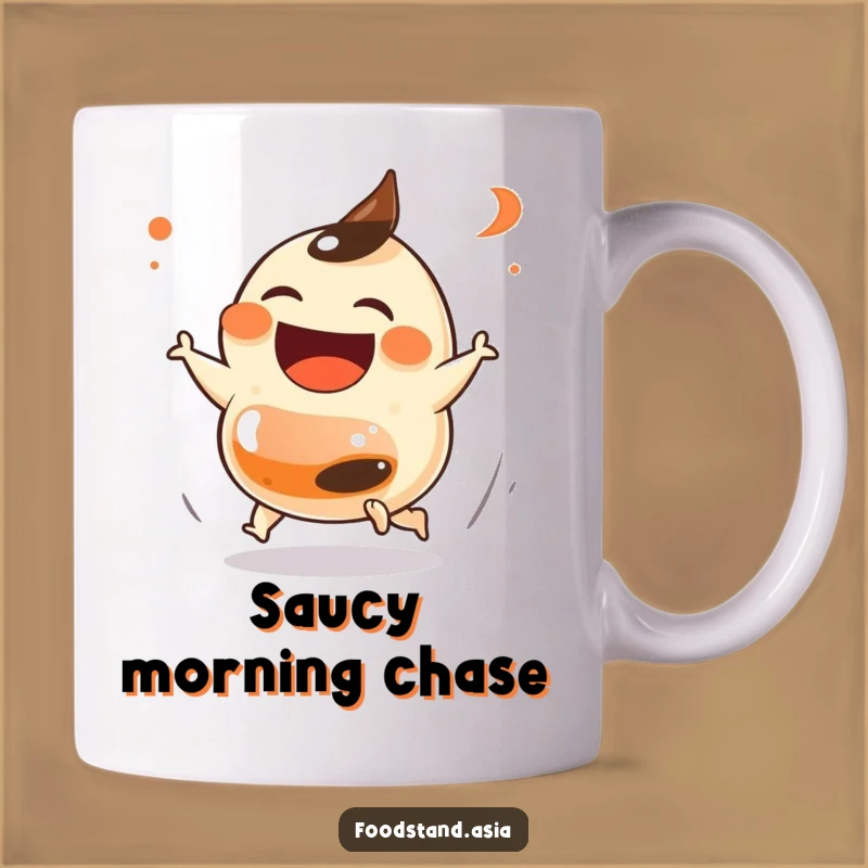Funny Dumpling Chase Mug: Laugh Along with This Cute and Funny Gift!