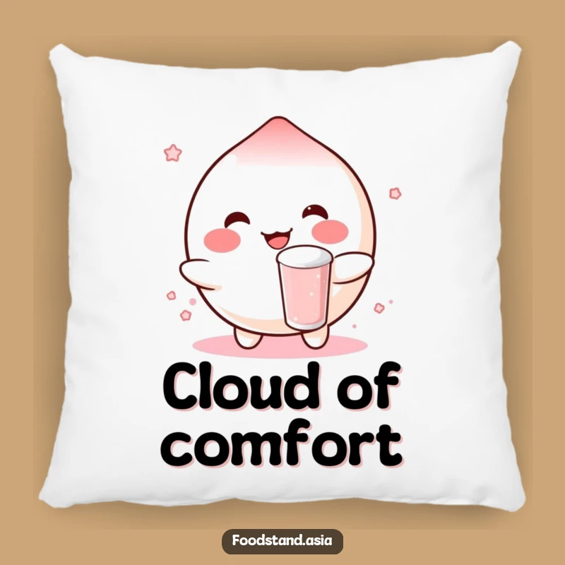 Cozy Funny Mochi Pillow: Boba Bounce for Comfy Gift Cuddles
