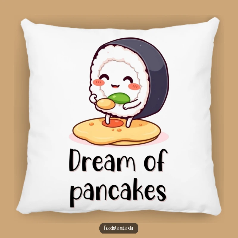 Funny Sushi Pancake Pillow: Chef Roll Cushion - Comfy Funny Gift