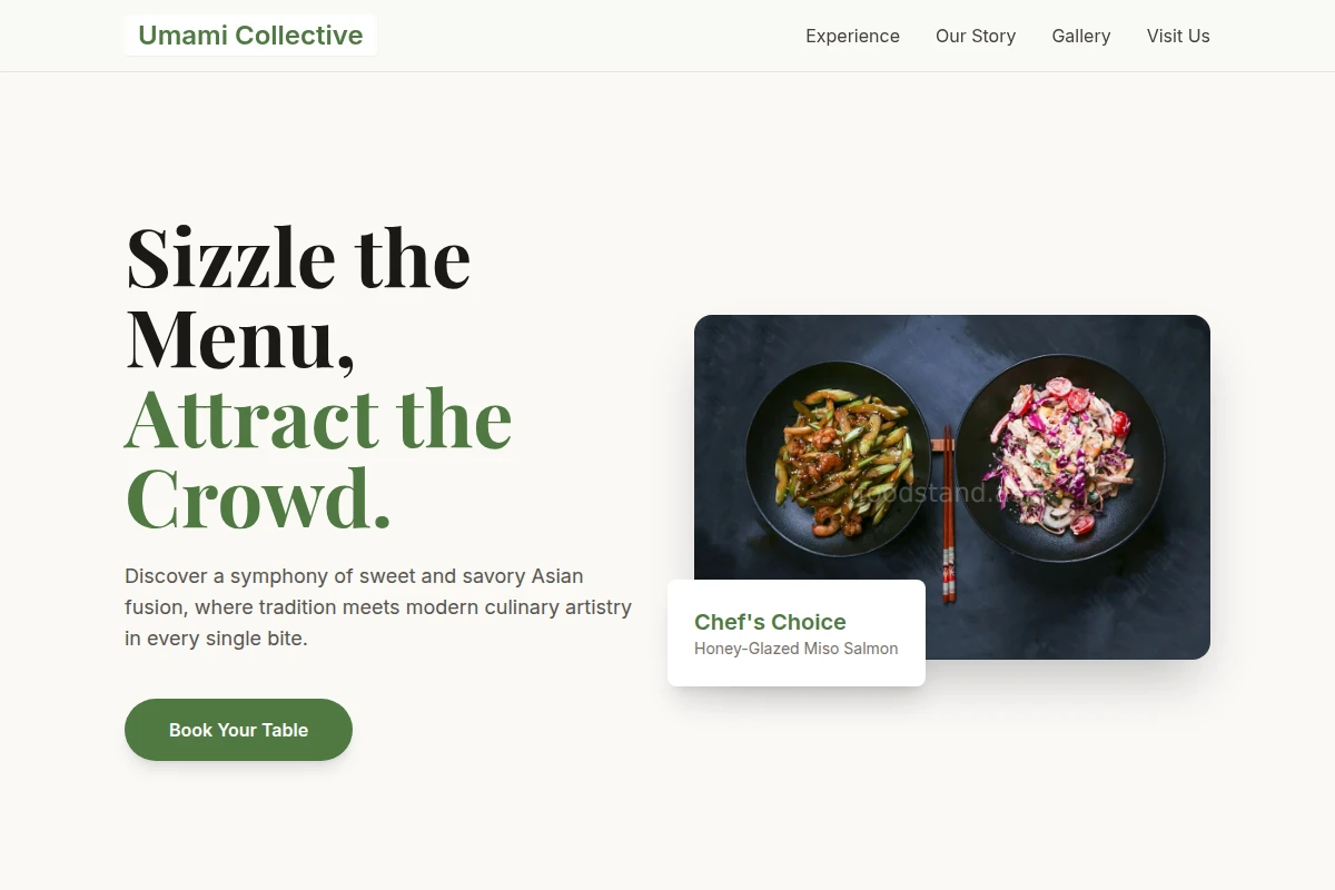 Sweet Asian Fusion Food