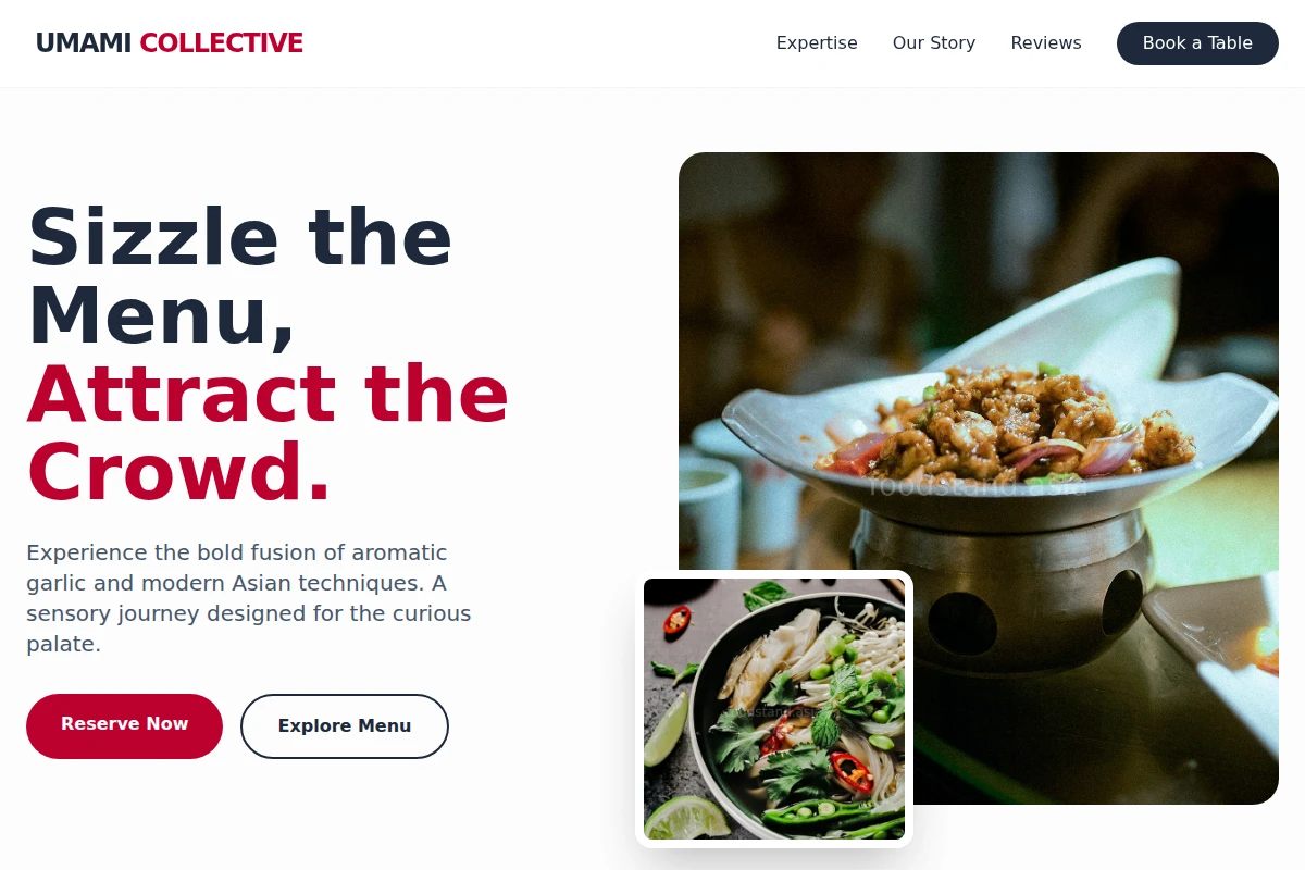Garlic Asian Fusion Food