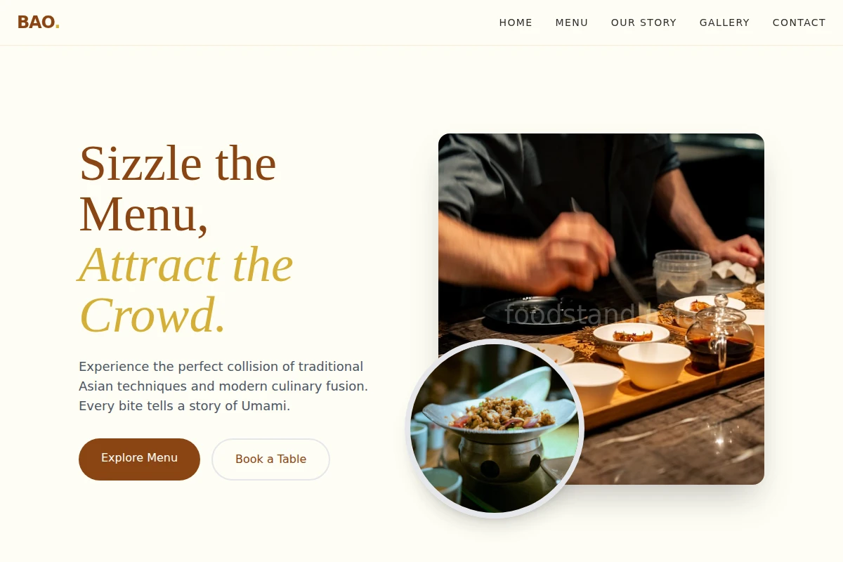 Bao Asian Fusion Food