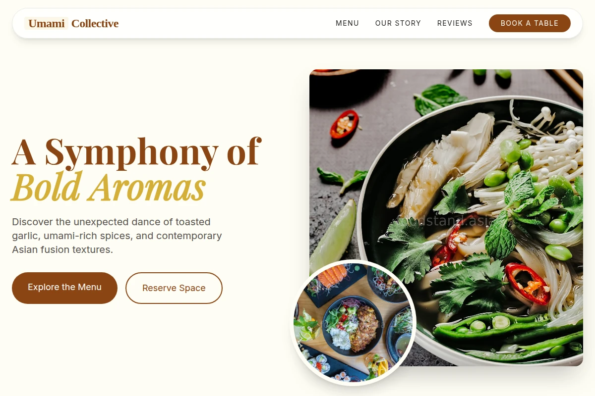 Garlic Asian Fusion Food
