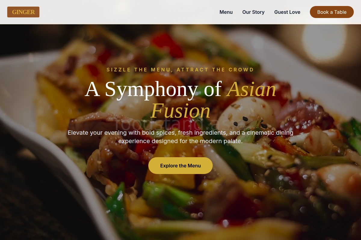 Ginger Asian Fusion Food