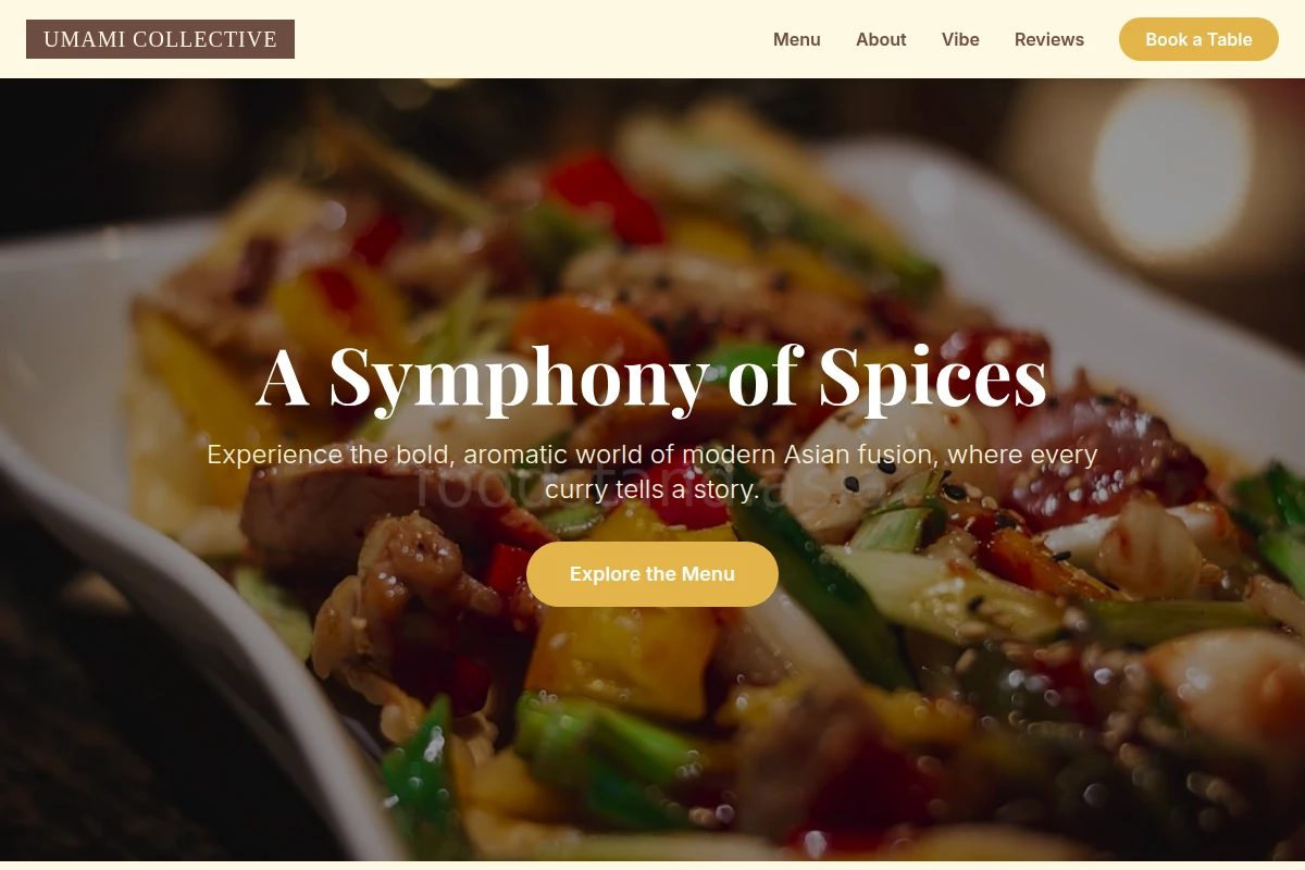Curry Asian Fusion Food