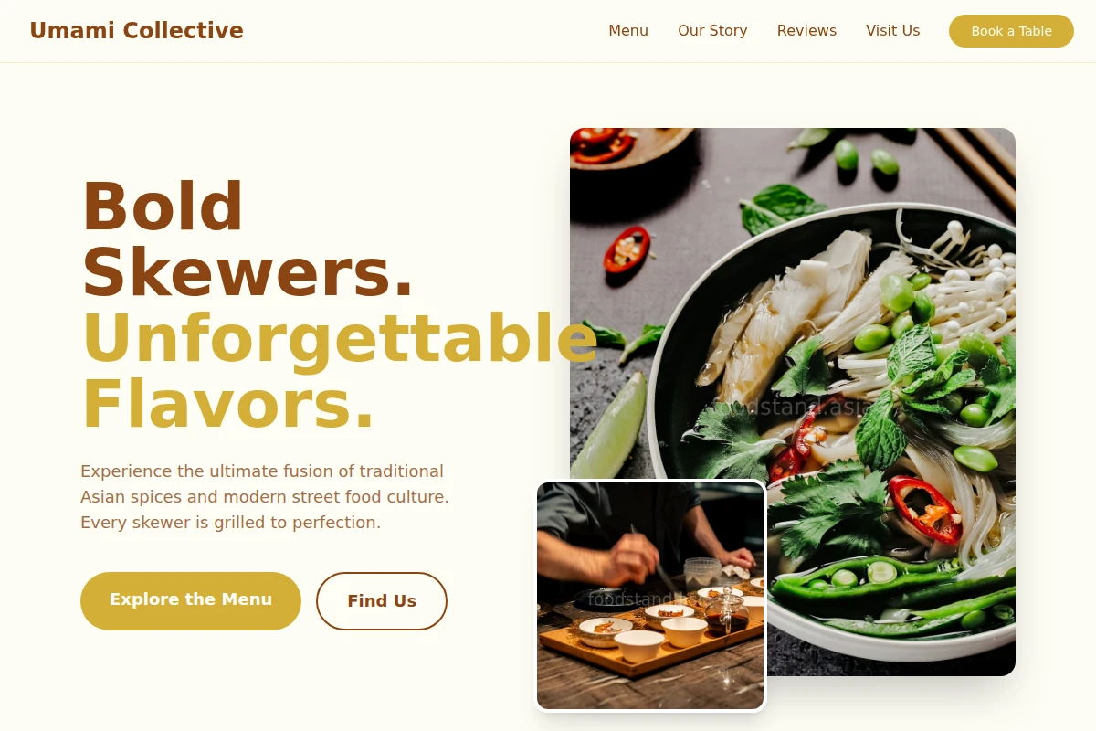 Skewer Asian Fusion Food