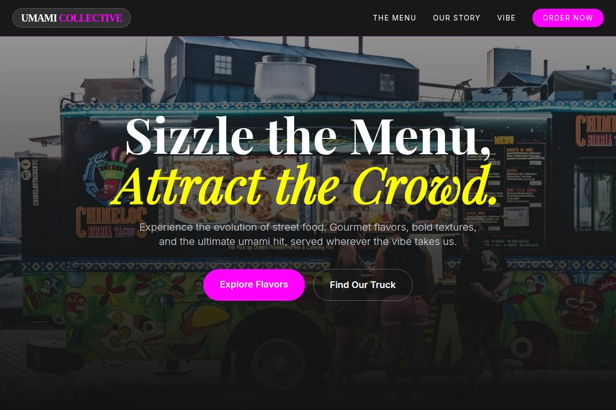 Menu Food Truck