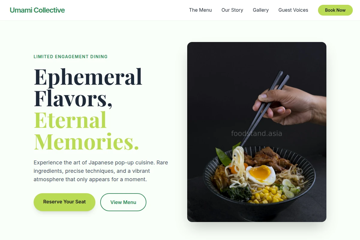 PopUp Japanese Food