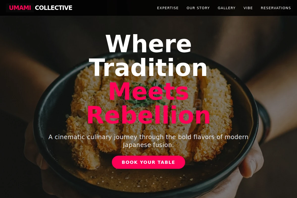 Fusion Japanese Food