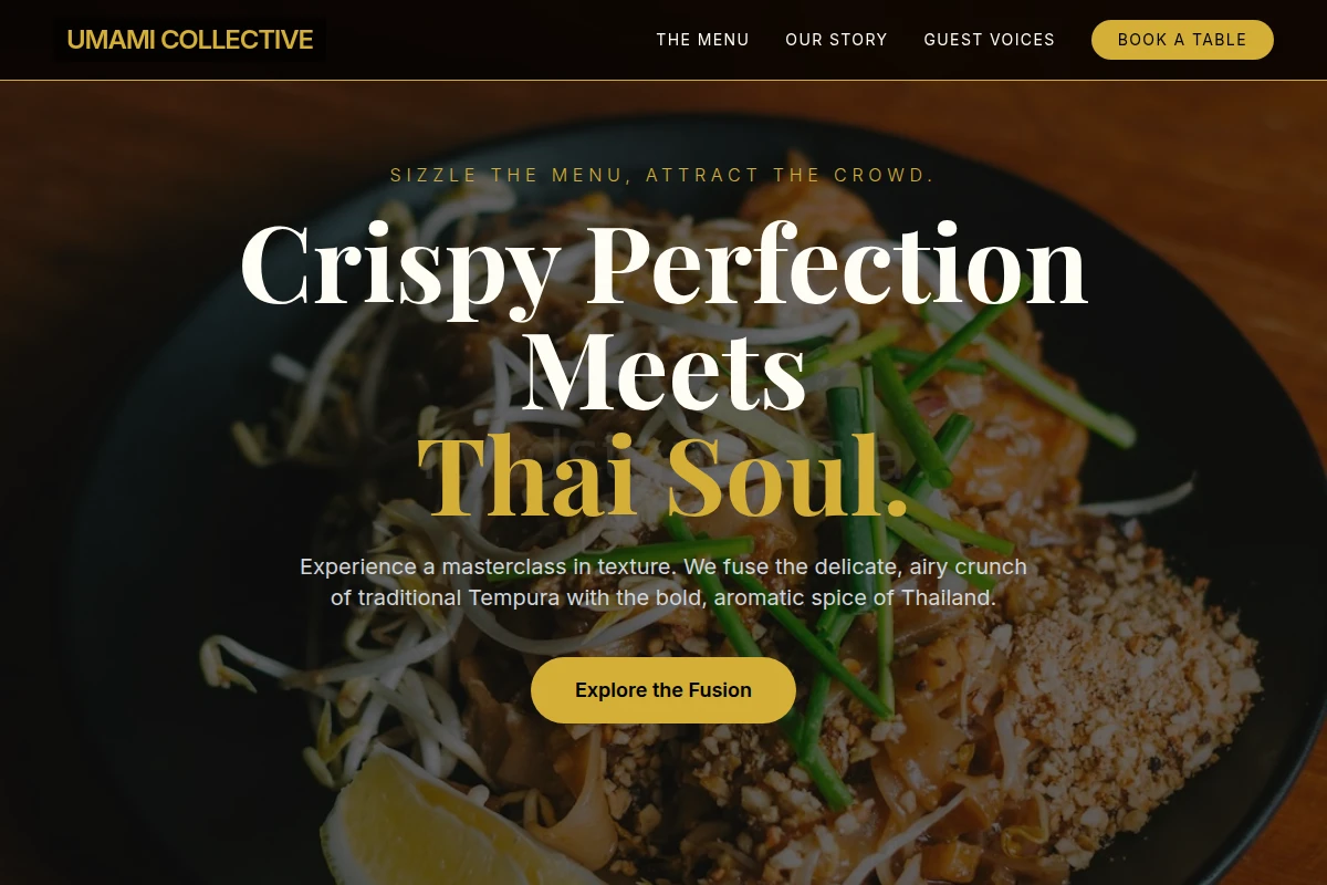 Tempura Thai Food
