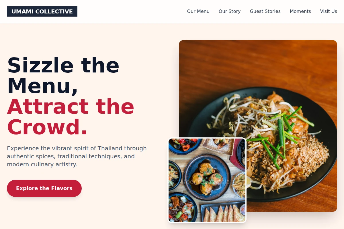 Plate Thai Food