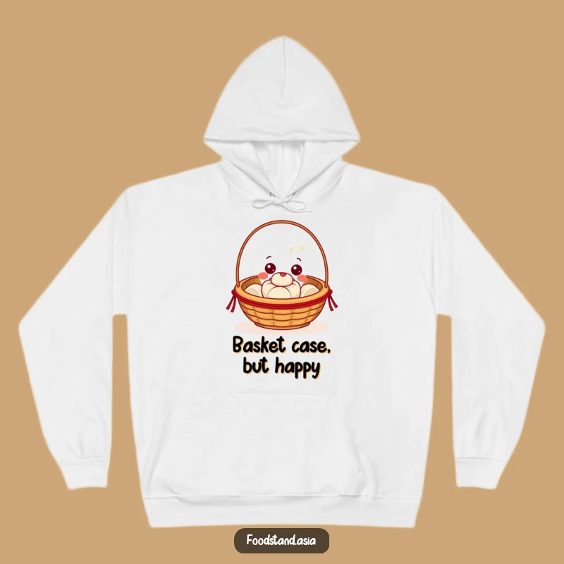 Cozy Funny Dim Sum Hoodie: Beaming Basket Steaming Bun Comfort Gift