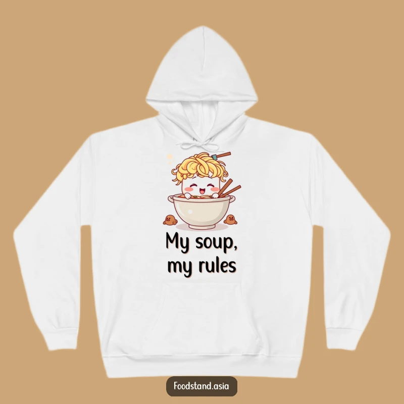 Funny Ramen Hoodie: Giggling Noodle Hair Chef Cozy Comfort, Ultimate Foodie Gift