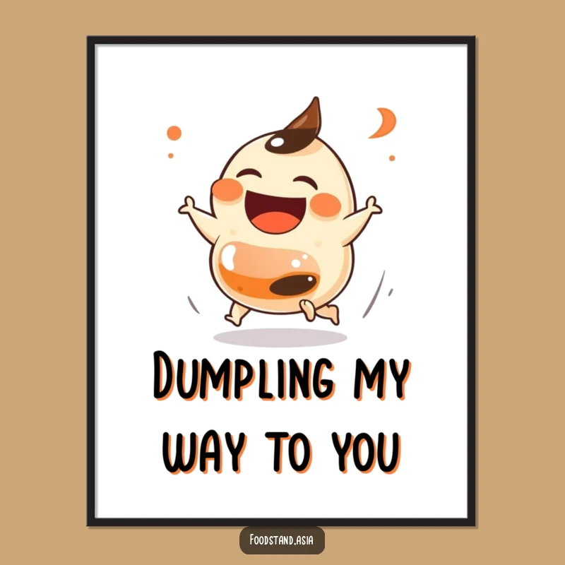 Free Printable Dumpling Wall Art: Funny Downloadable Decor for a Playful, Kitchen Space