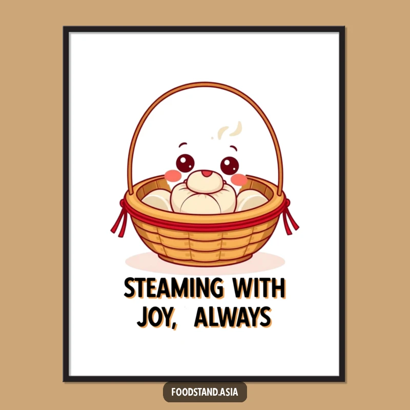Funny Free Printable Dim Sum Wall Art: Downloadable Foodie Decor for Kitchen