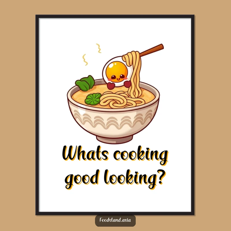 Funny Free Printable Ramen Wall Art: Downloadable Kitchen Decor for Foodies