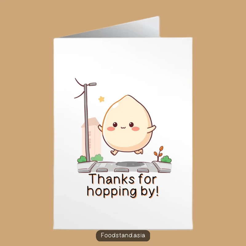 Free Printable Thank You Mochi Card: Funny Downloadable Gift for a Grateful Hop