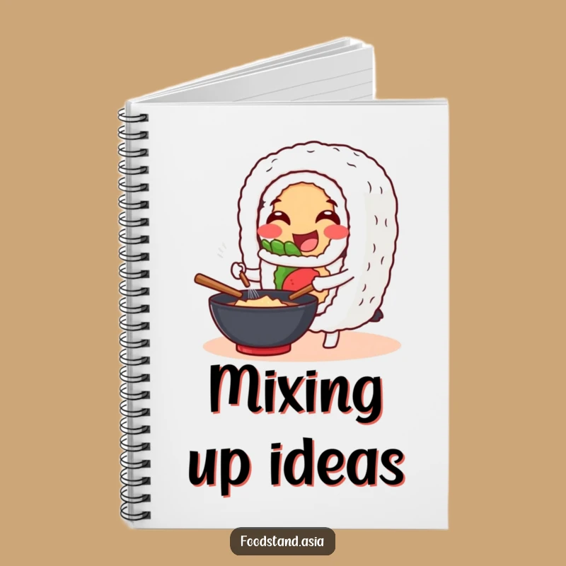 Funny Sushi Roll Wok Notebook: Capture Your Culinary Creations