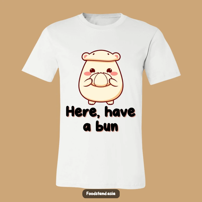 Funny Bao Bun T-Shirt: Delighted Steamed Offering, Wear Your Yumminess