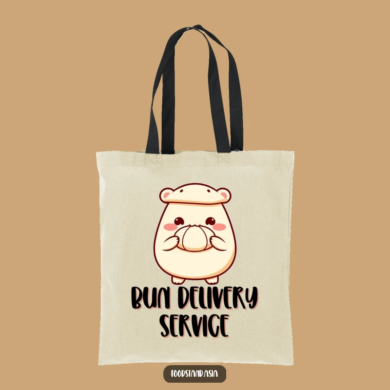 Funny Bao Bun Tote Bag: Delighted Steamed Offering, Carry Your Goodies with Joy