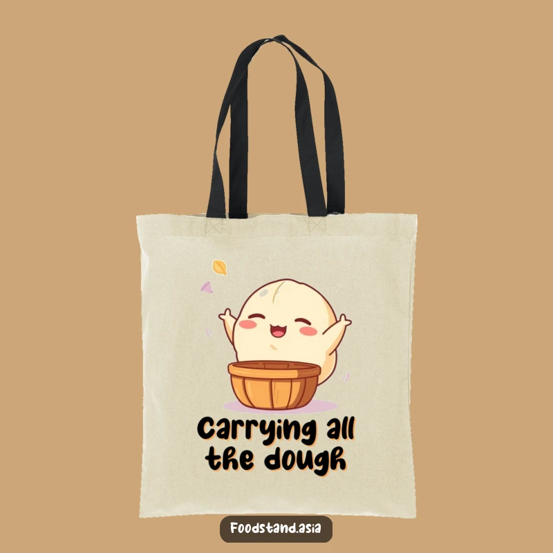 Funny Dumpling Tote Bag: Playful Dim Sum Toss for Versatile Gift Carry-all