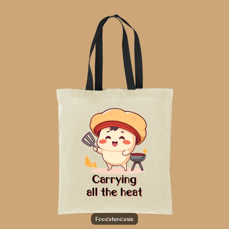 Funny Bao Bun Grilling Tote Bag: Carry Your BBQ Essentials with Humor