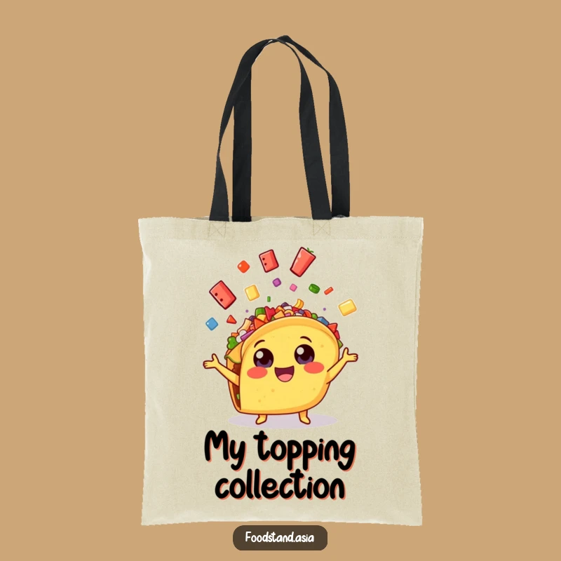 Funny Taco Juggling Tote Bag: Cheerful Fiesta Accessory