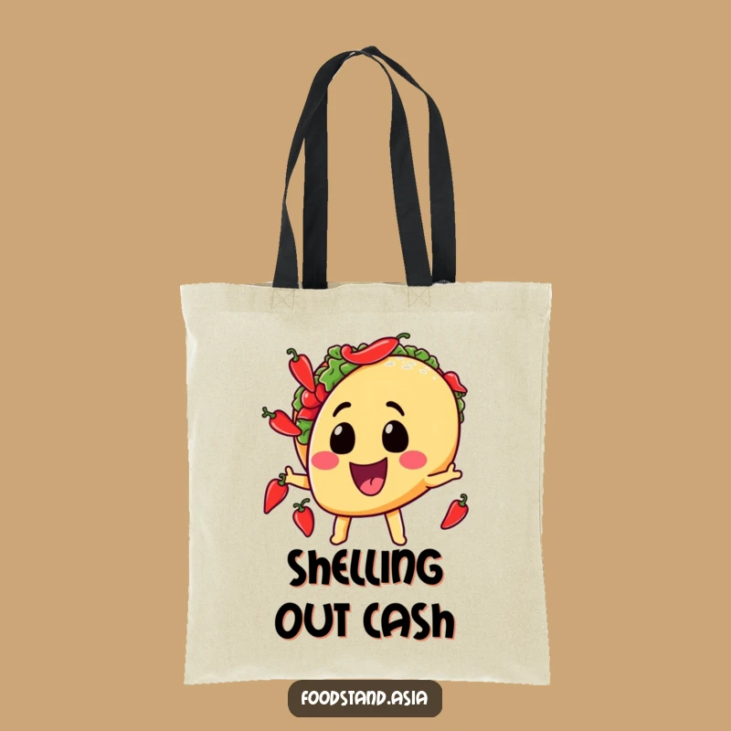 Funny Taco Tote Bag: Chili Juggling for Stylish Gift Carry-all